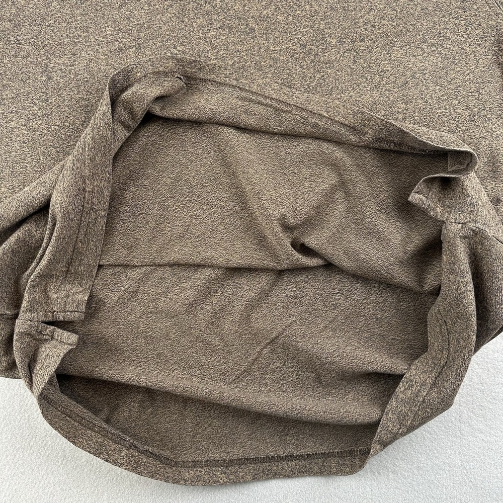 Tasso Elba Men's Polo Shirt Size Large Brown Long Sleeve Stretchy 100% Cotton - Picture 10 of 13
